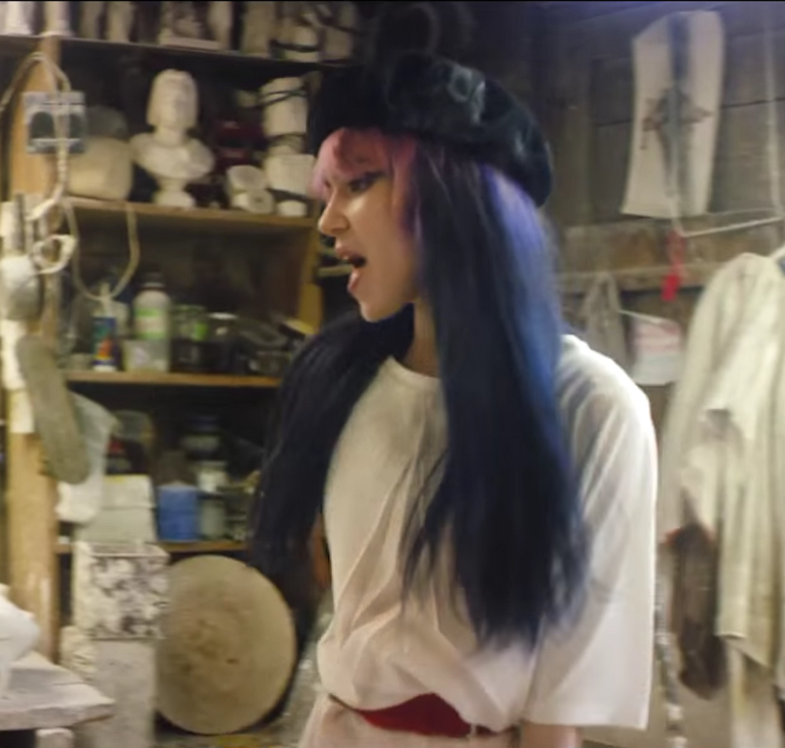 AW15 Cracked T-shirt in New Grimes video 'California'
