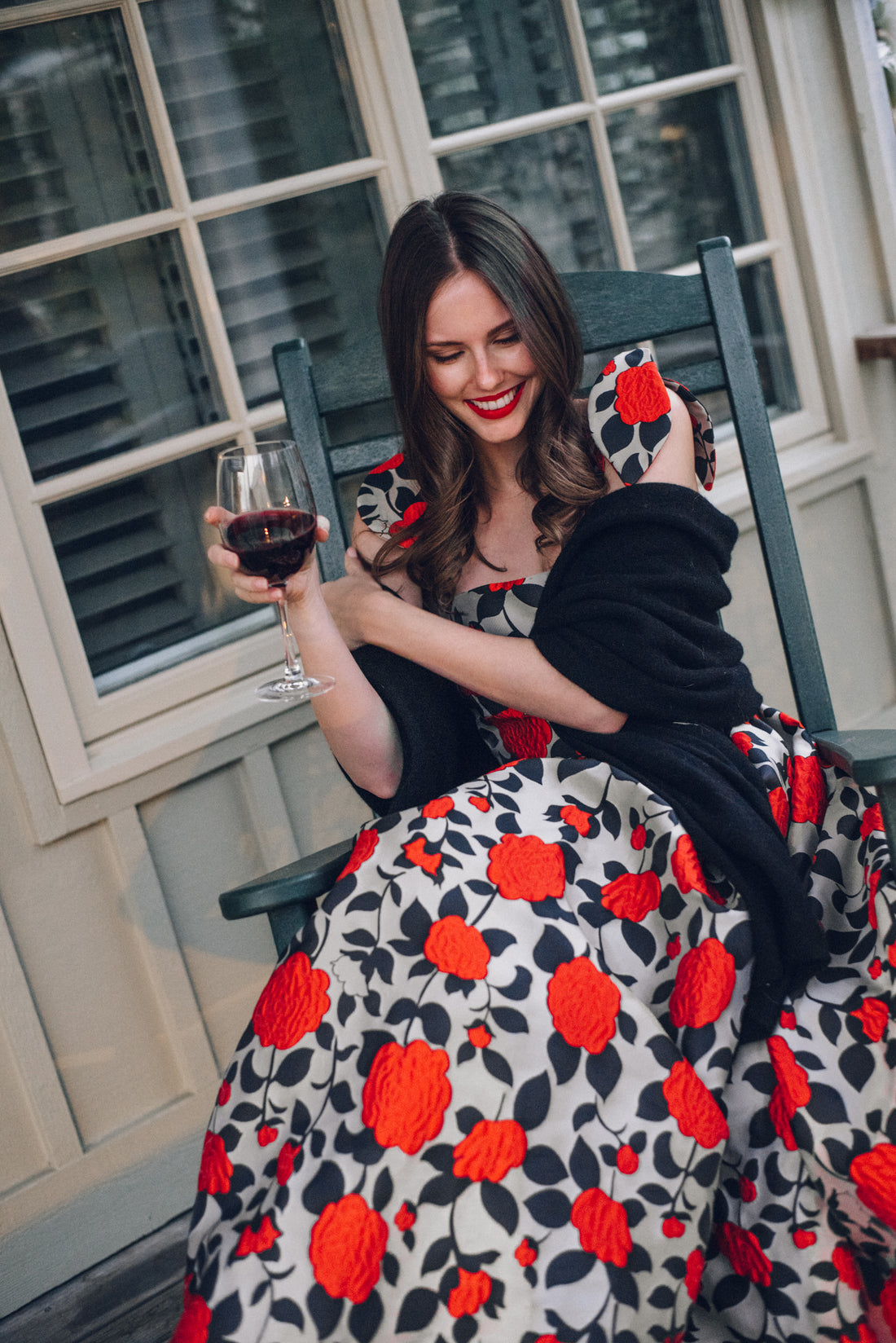 Alyssa Campanella wears her AW18 Willow Dress in Napa Valley