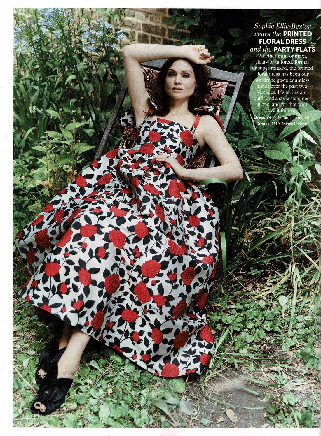 Sophie Ellis Bextor wears AW18 Willow Dress for RED Magazine