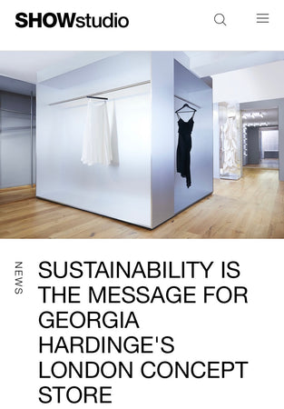 ShowStudio feature Georgia Hardinge's Flagship Store