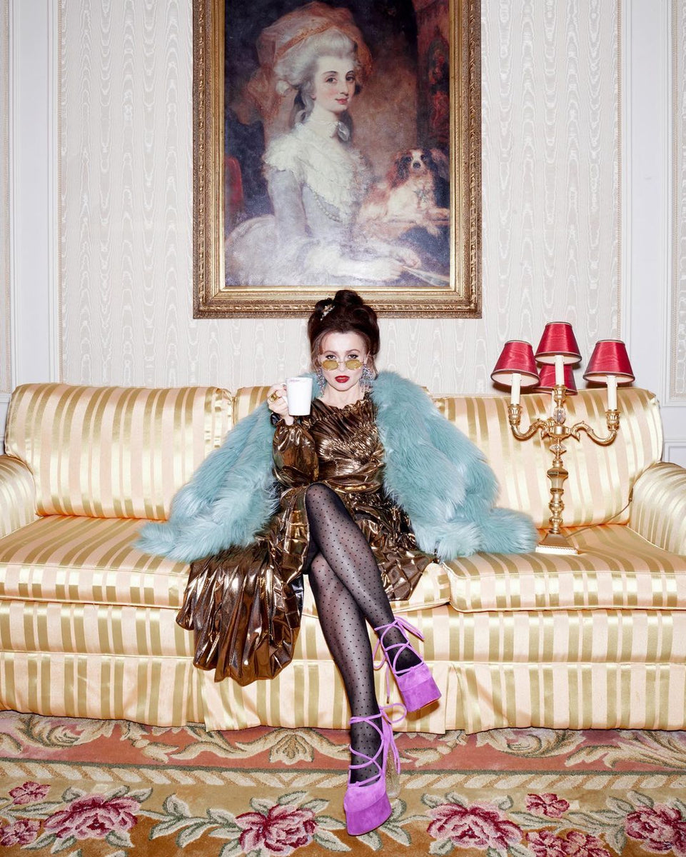 helena bonham carter pink dress JS_PE375 : Helena Bonham Carter
