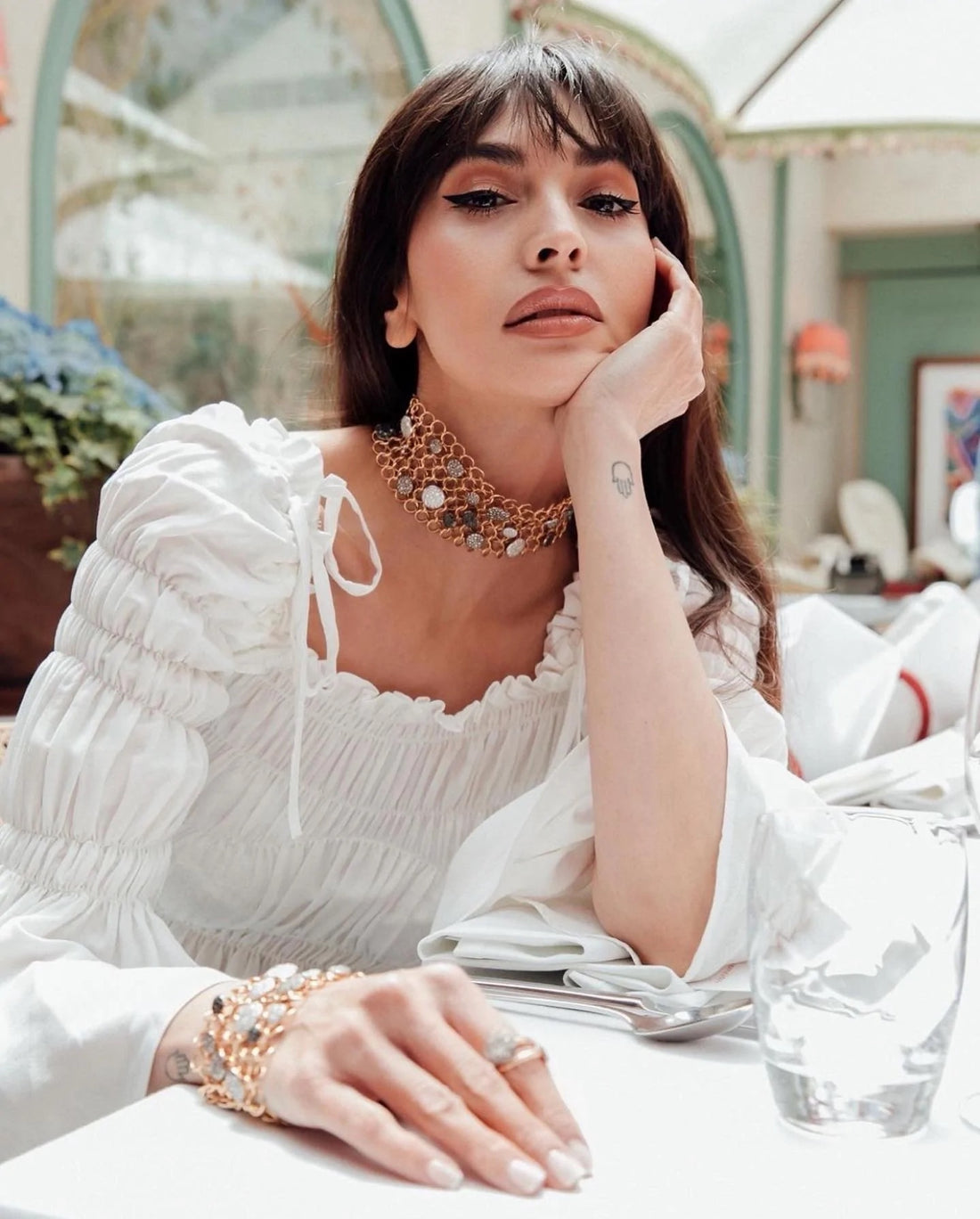 Zara Martin wears the Astra Blouse
