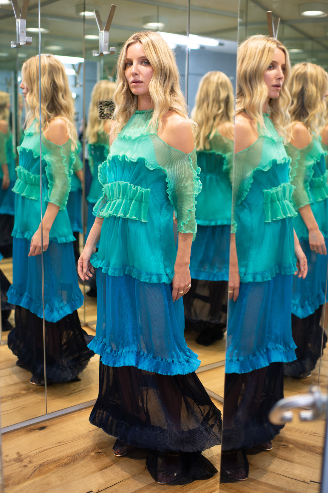 Annabelle Wallis wears AW19 Quartz Dress to Georgia Hardinge's Store Launch