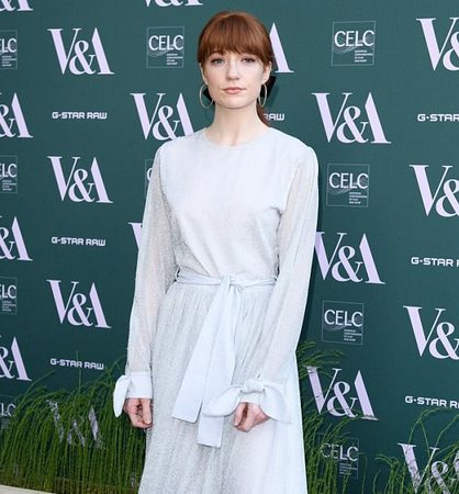 Nicola Roberts attends V&A Exhibition Launch in SS18 Jasmine Dress