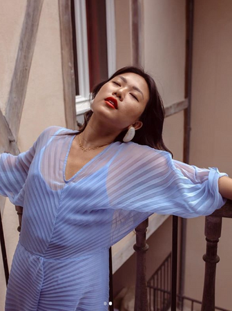 Andrea Cheong wears SS18 Tropic Kaftan