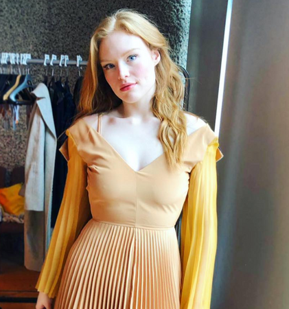 Freya Ridings wears AW18 Edana Dress