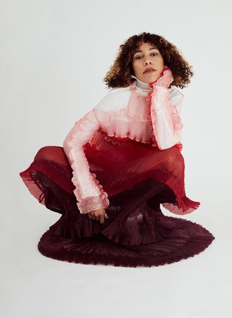SS20 Quartz Maxi Dress featured on Charlotte Dos Santos for Wonderland Magazine