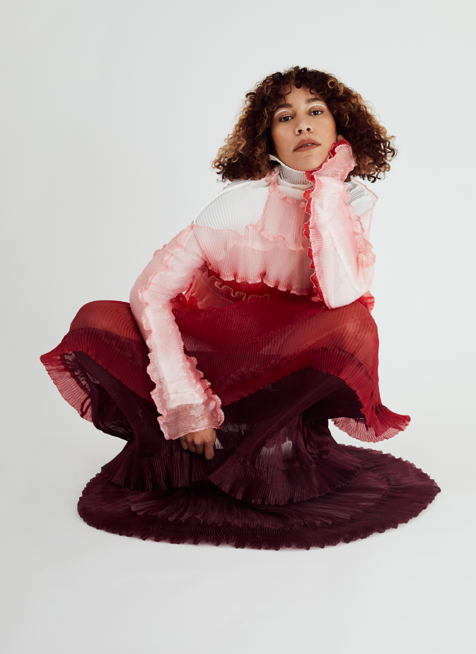 SS20 Quartz Maxi Dress featured on Charlotte Dos Santos for Wonderland Magazine