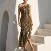 Impression Dress Metallic