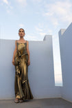 Torrent Dress Floor Length Metallic