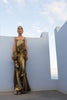 Torrent Dress Floor Length Metallic