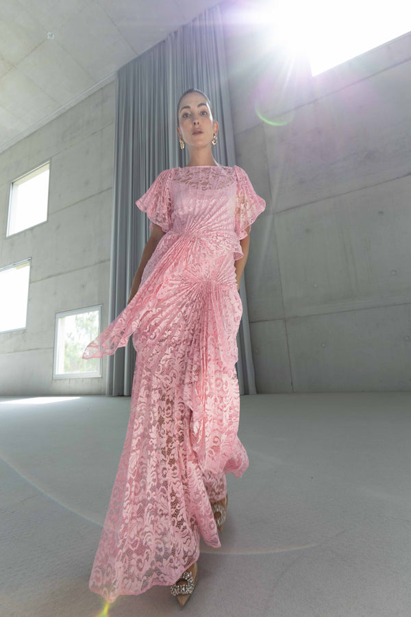 Cascade Dress Floor Length