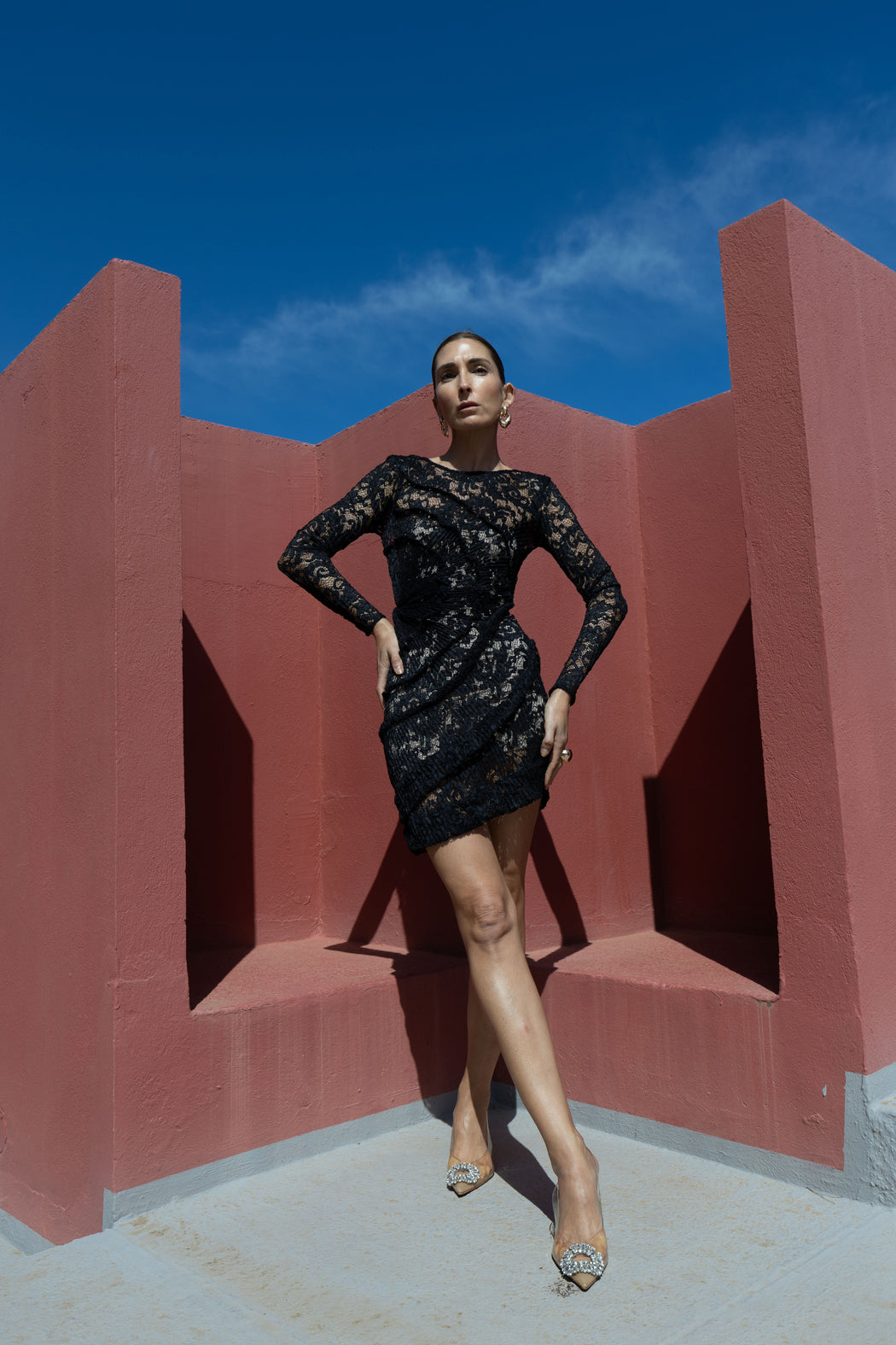 Spiral Mini Dress