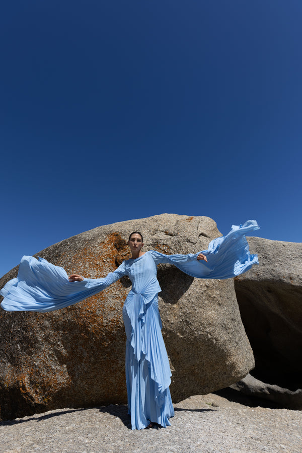 Waterfall Dress Floor Length