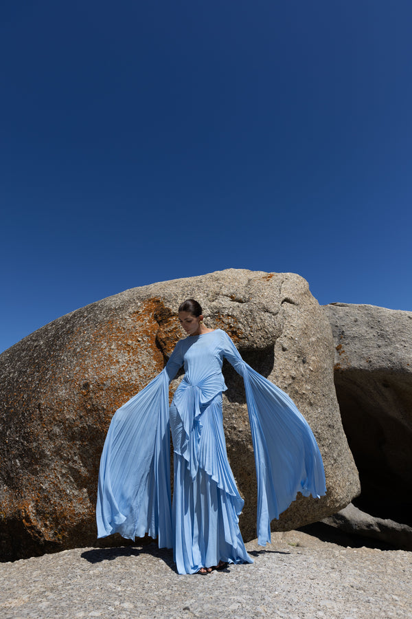 Waterfall Dress Floor Length