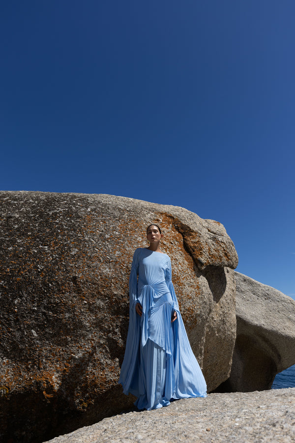 Waterfall Dress Floor Length