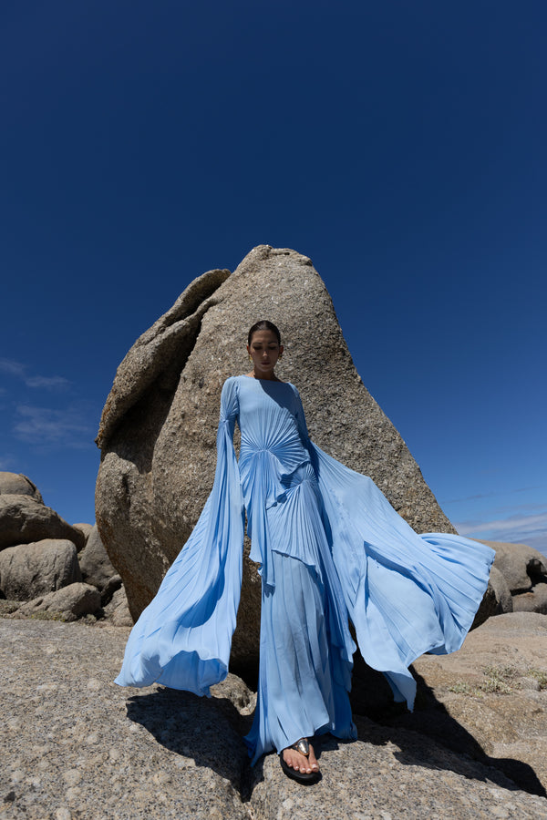 Waterfall Dress Floor Length