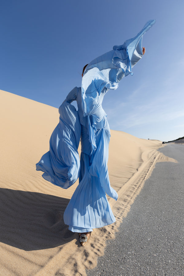 Waterfall Dress Floor Length