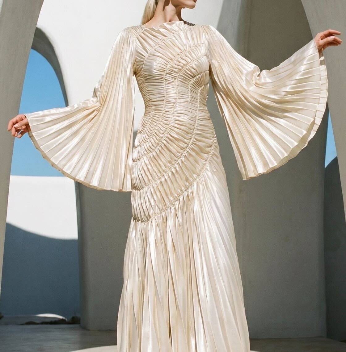 Georgia Hardinge - Shop - Fossilite Dress Floor Length Metallic