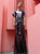 Chrome Dress Floor Length Metallic