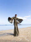 Fossilite Dress Floor Length Metallic