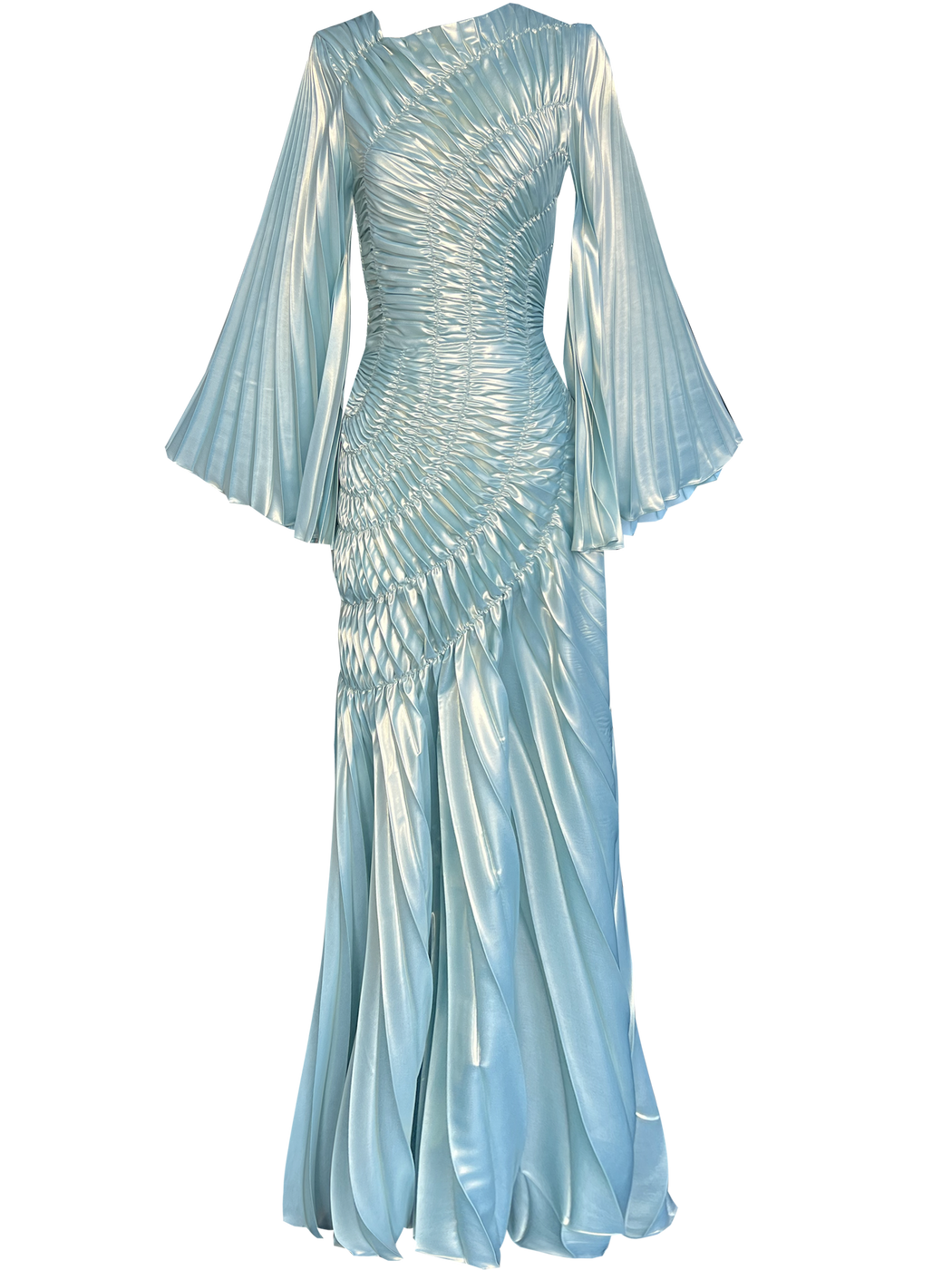 Fossilite Dress Floor Length Metallic