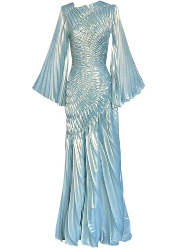 Fossilite Dress Floor Length Metallic