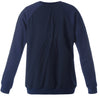 Navy blue sweatshirt with a pleated design on the back.
