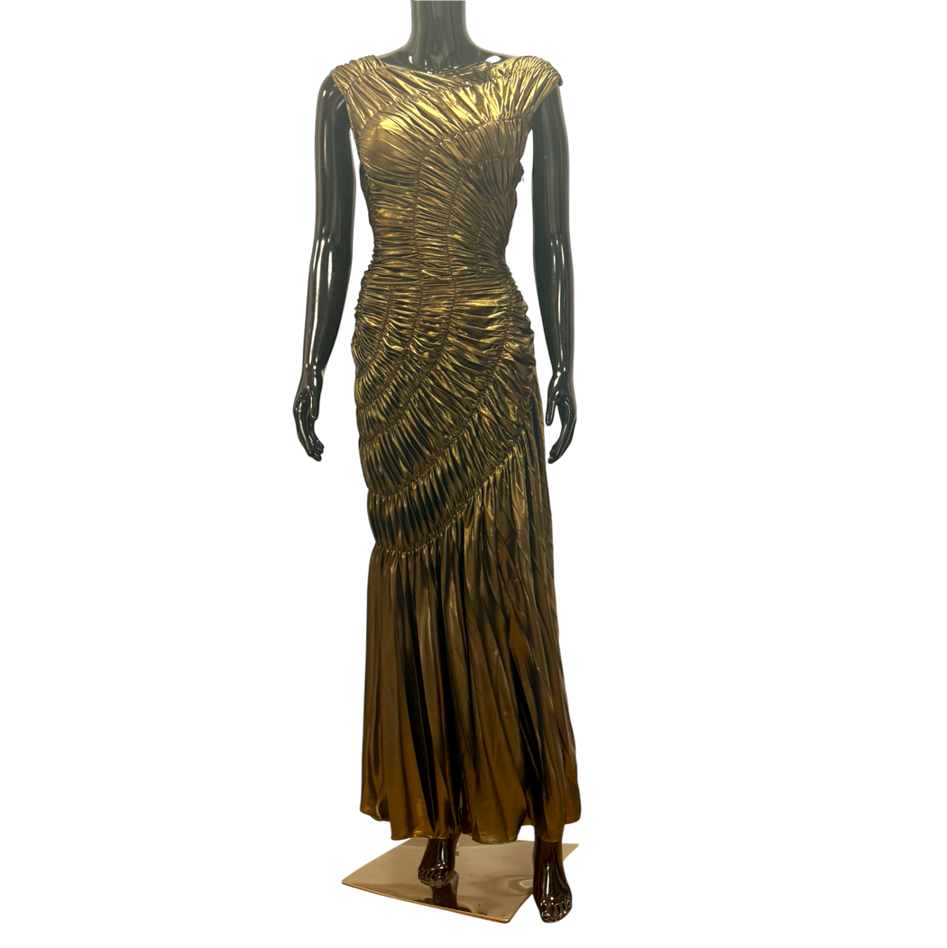Fossil Dress - SAMPLE Dark Gold