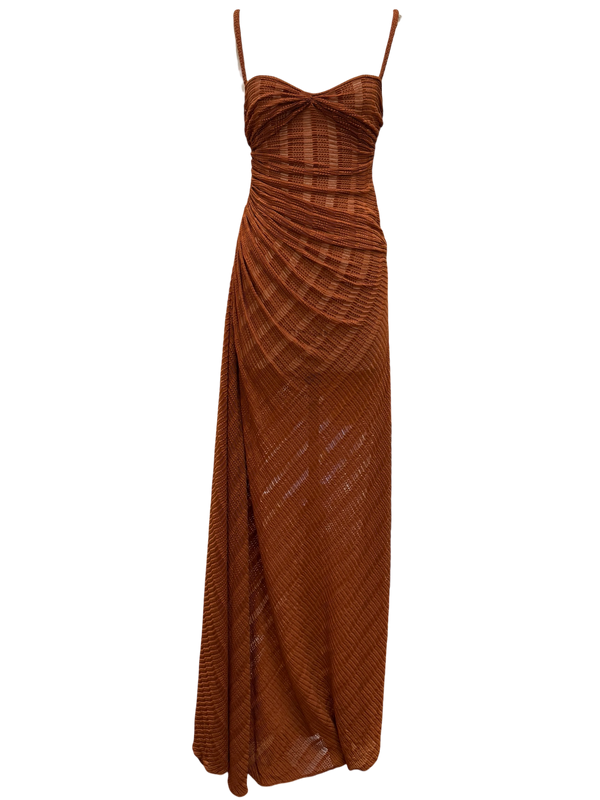 Clay Floor Length Dress - SAMPLE
