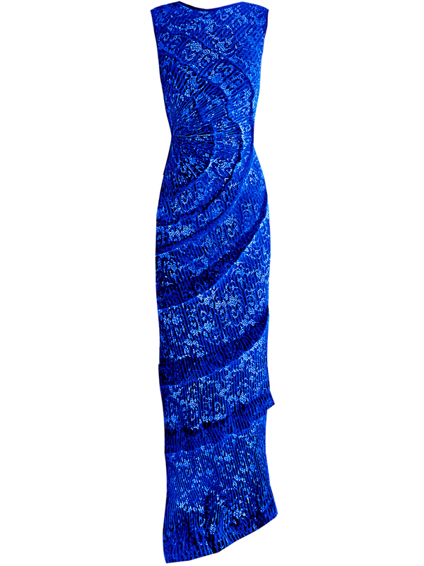Spiral Dress Floor Length