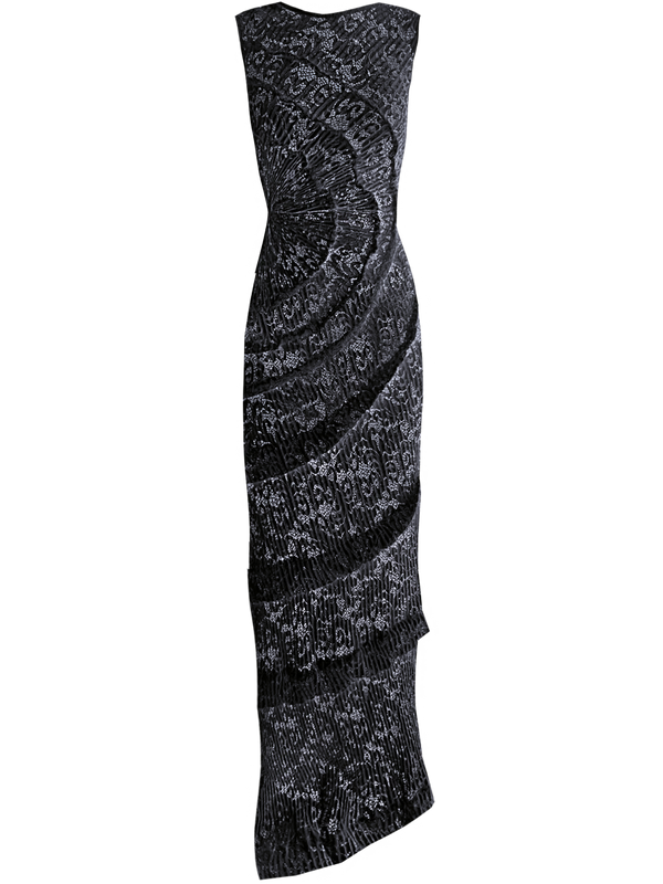 Spiral Dress Floor Length