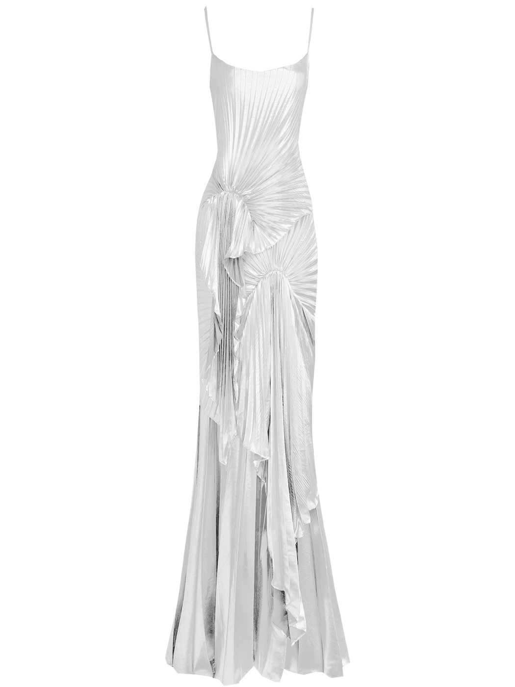 Torrent Dress Floor Length Metallic