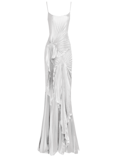 Torrent Dress Floor Length Metallic