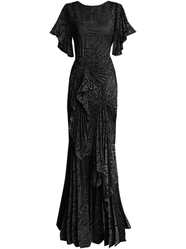 Cascade Dress Floor Length