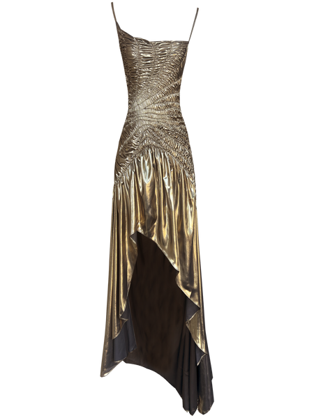 georgia hardinge celestial shirred satin midi dress Georgia Hardinge - Shop