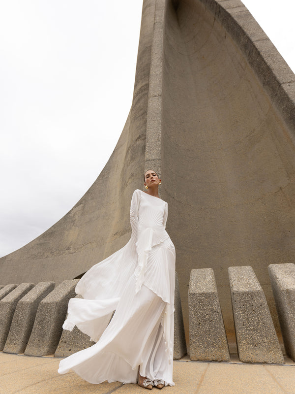 Waterfall Dress Floor Length