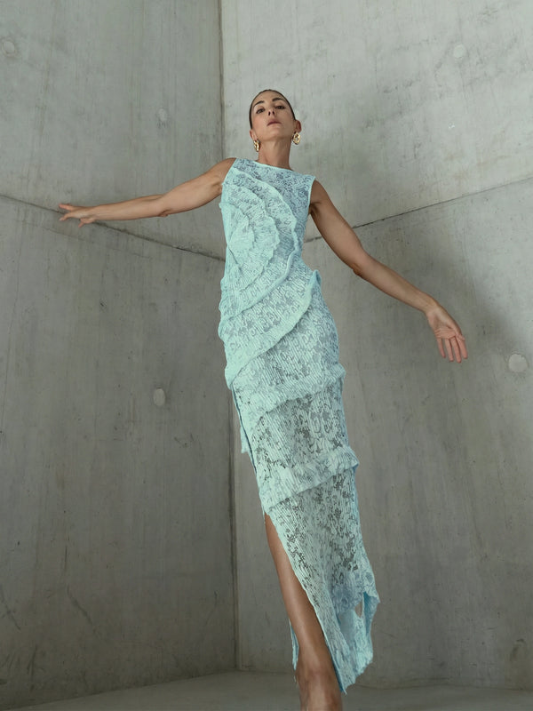 Spiral Dress Floor Length