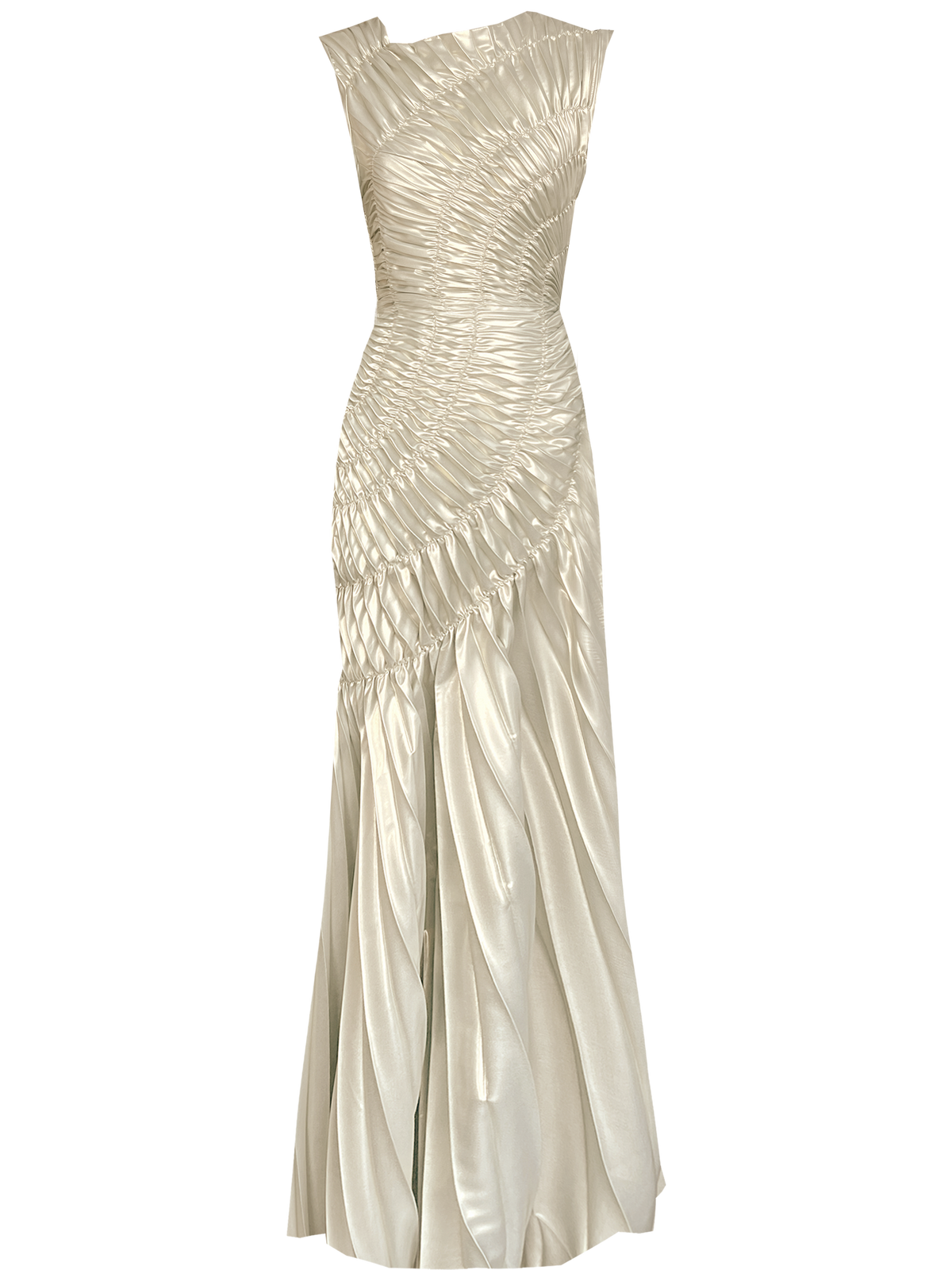 Fossil Dress Floor Length Metallic