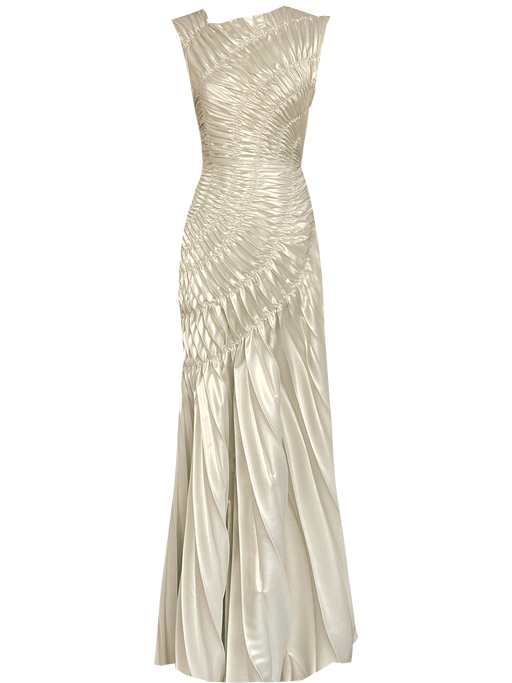Fossil Dress Floor Length Metallic