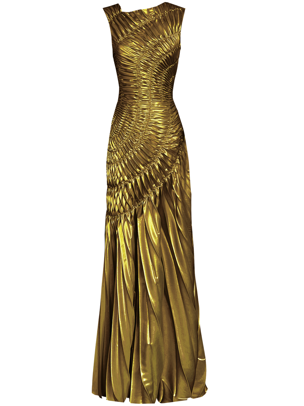 Fossil Dress Floor Length Metallic