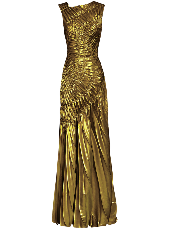 Fossil Dress Floor Length Metallic