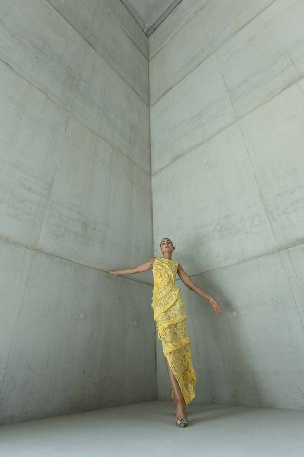 Spiral Dress Floor Length