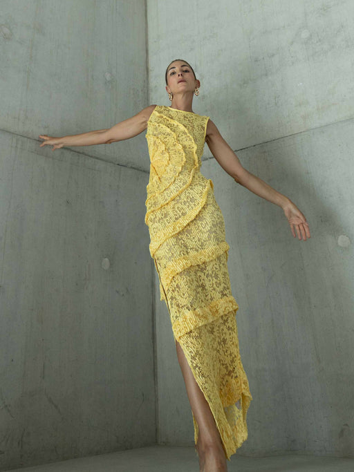 Spiral Dress Floor Length