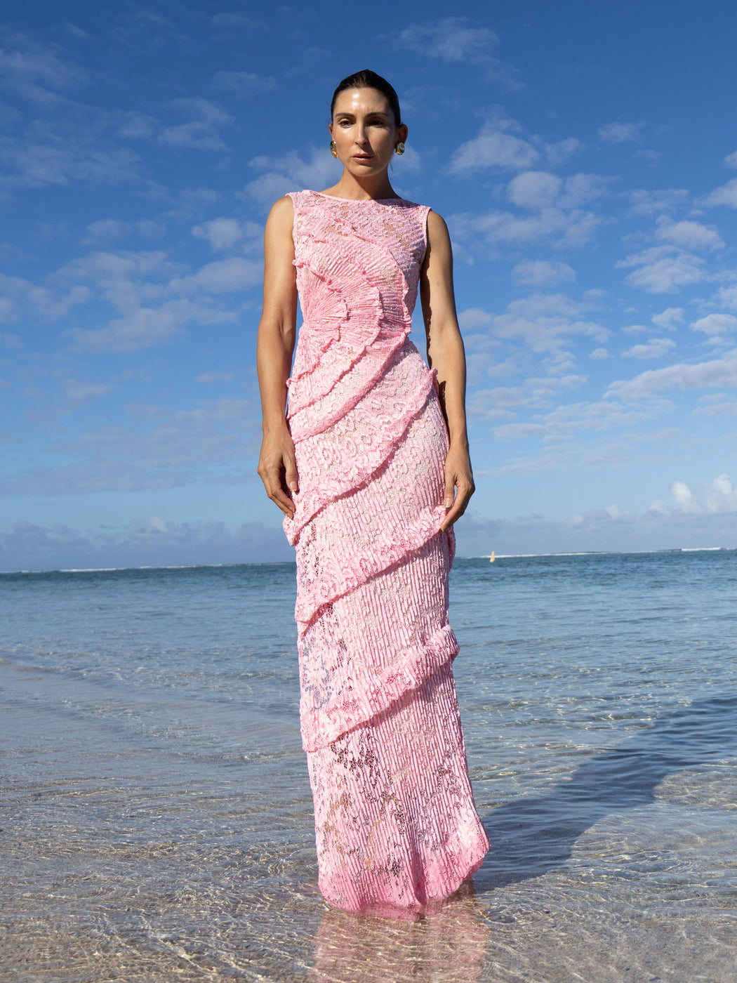 Spiral Dress Floor Length