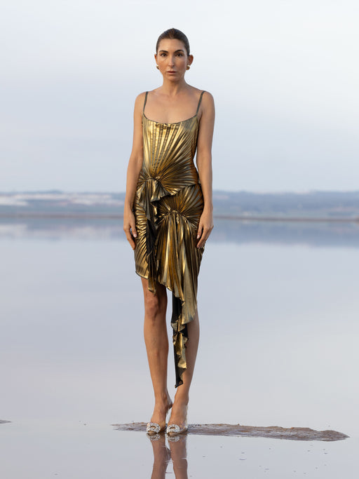 Torrent Dress Metallic