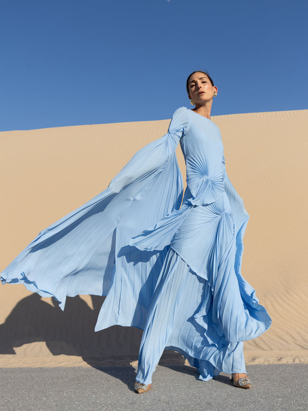 Waterfall Dress Floor Length