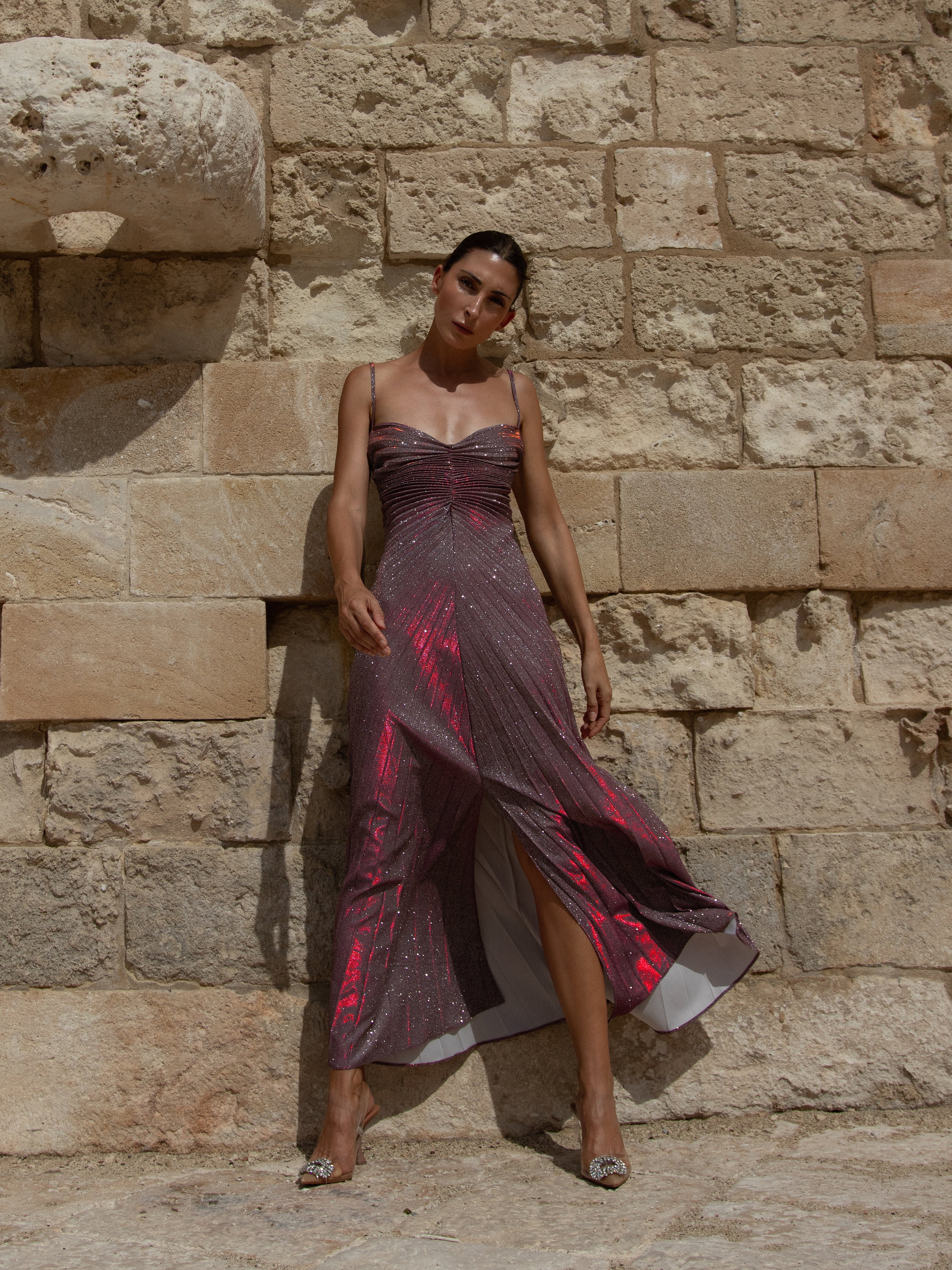 relic dress metallic Georgia Hardinge Relic Metallic Dress