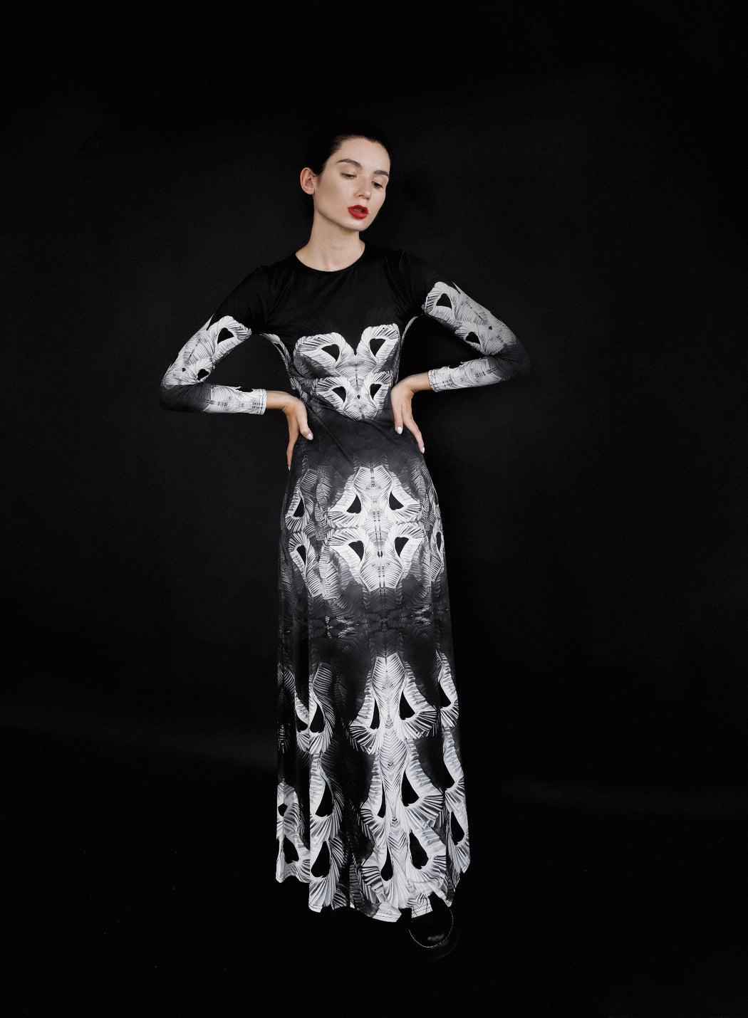 Shudder Dress Floor Length - SAMPLE