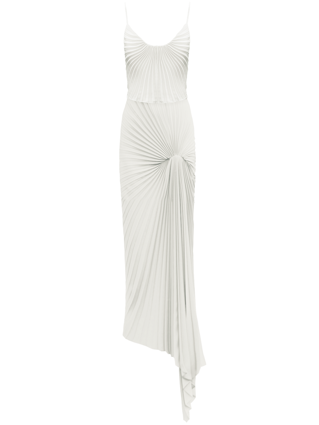 Georgia Hardinge Dazed Dress maxi floor length ivory strappy gown wedding white pleated sustainable bridal
